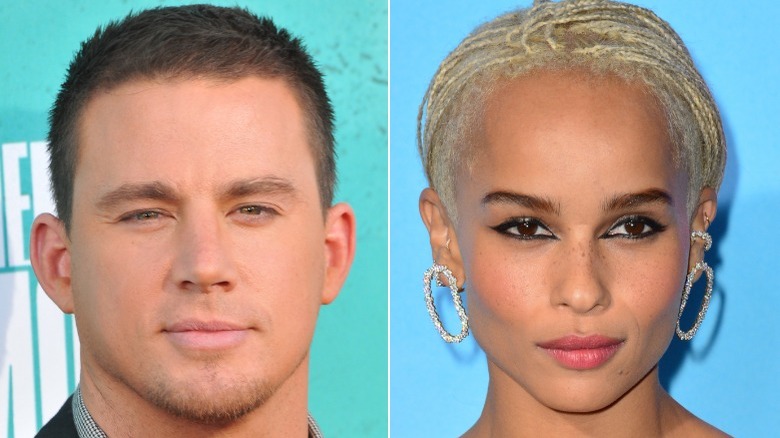 Channing Tatum and Zoë Kravitz posing for a photo