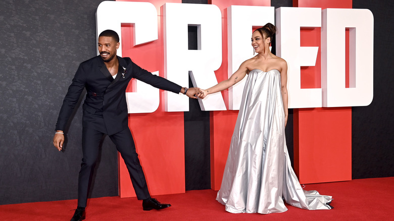 Michael B. Jordan and Tessa Thompson Creed III premiere