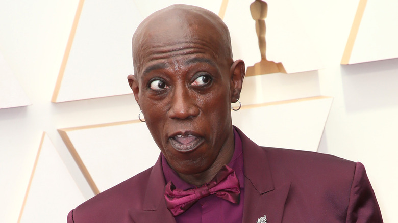 Wesley Snipes glances sideways