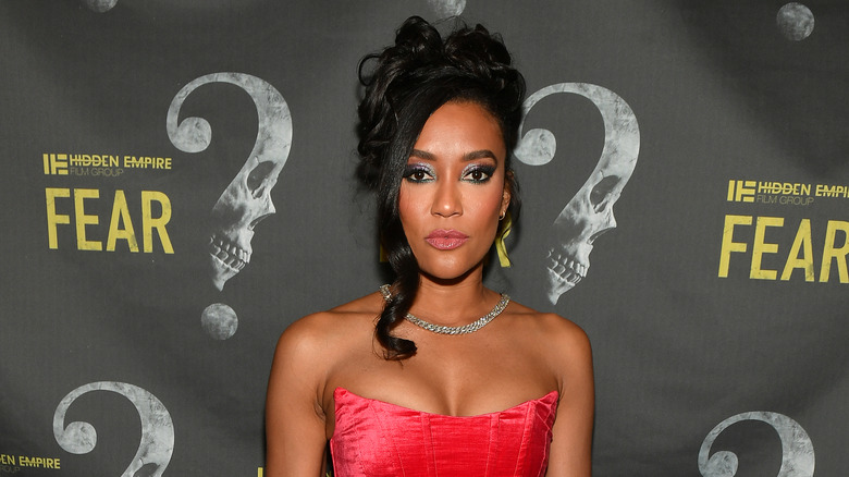 Annie Ilonzeh on red carpet