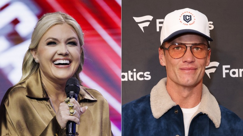 Erika Kirk and Tom Brady side-by-side image.