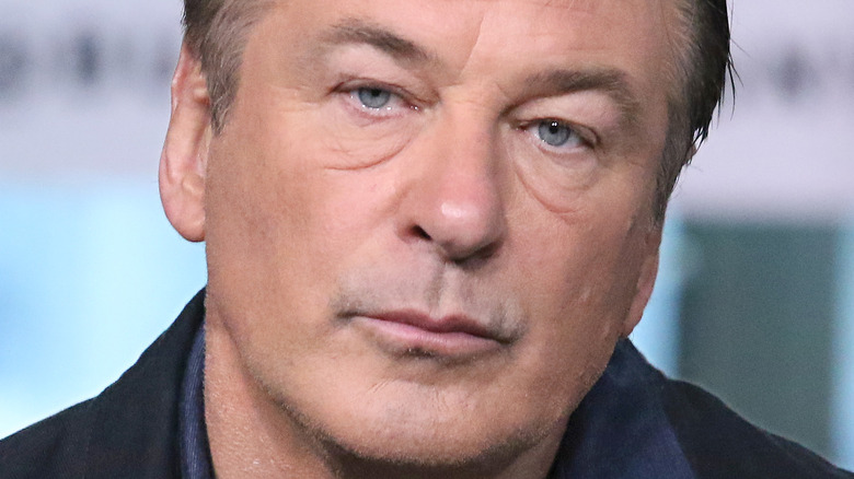 Alec Baldwin looking serious