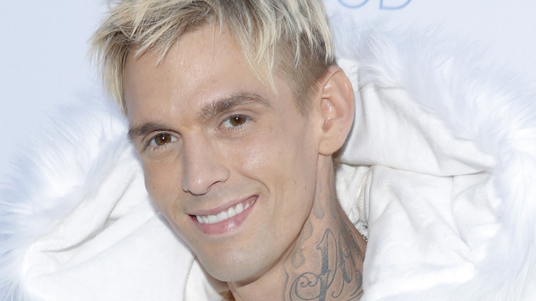 Aaron Carter smiling
