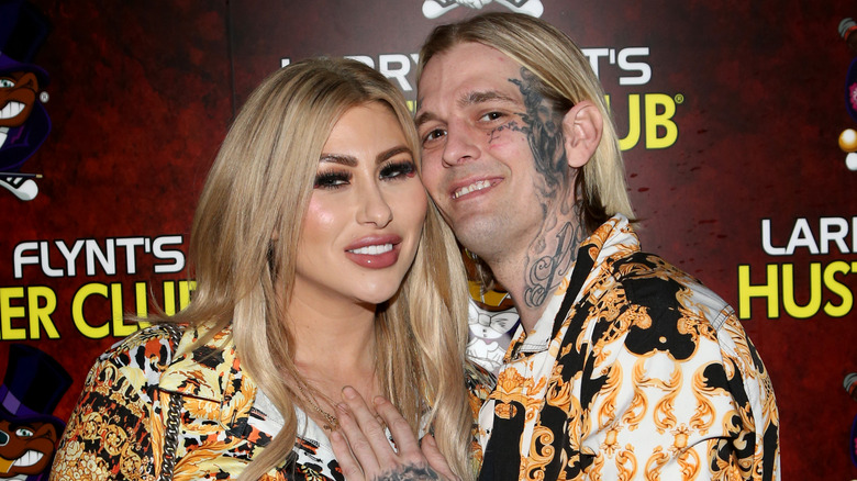 Aaron Carter with Melanie Martin