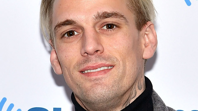 Aaron Carter smiling