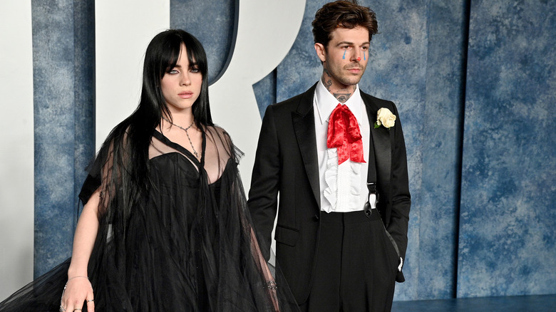 Billie Eilish and Jesse Rutherford pose together