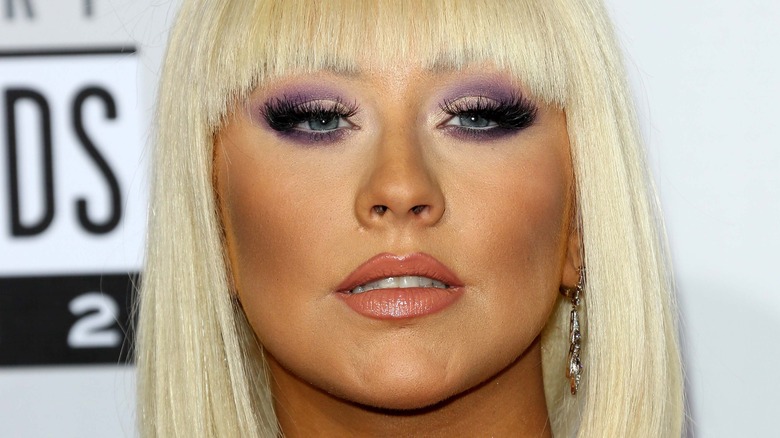 Christina Aguilera posing