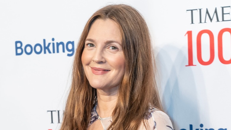 Drew Barrymore smiles on the red carpet in 2023