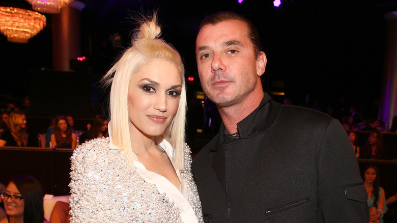 Gavin Rossdale and Gwen Stefani posing