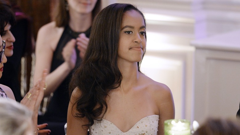 Malia Obama at an event