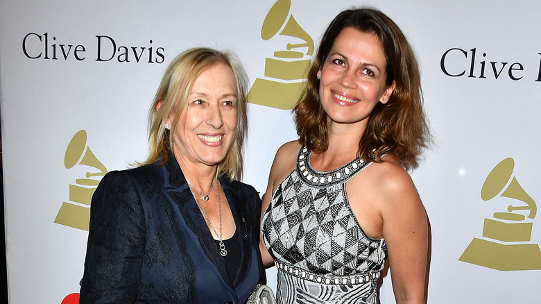 Martina Navratilova and Julia Lemigova red carpet