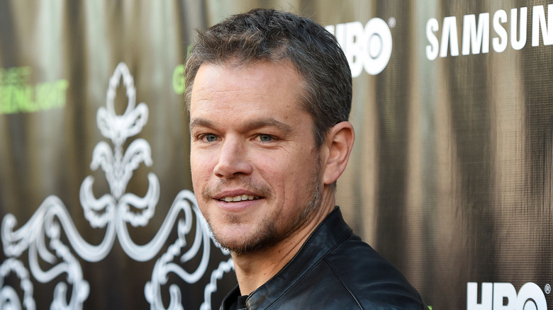 Matt Damon poses