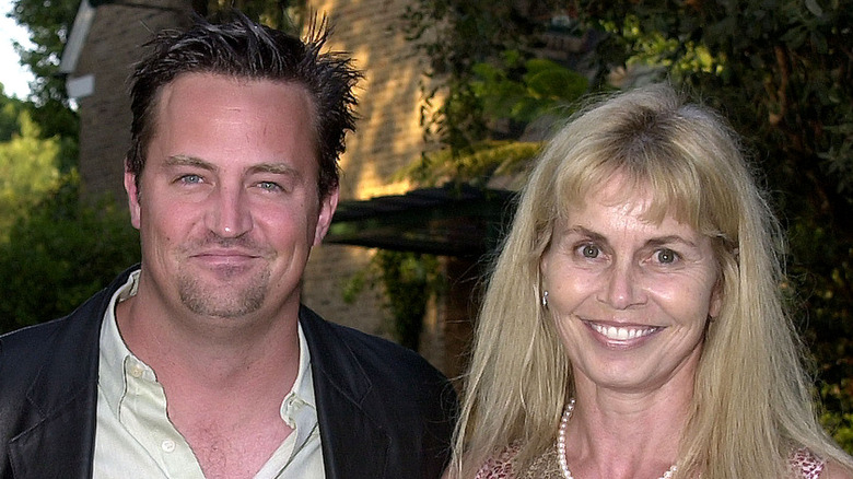Matthew Perry with mom Suzanne Morrison