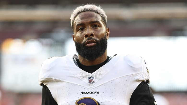 Odell Beckham Jr. on the field