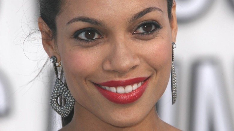 Rosario Dawson smiling