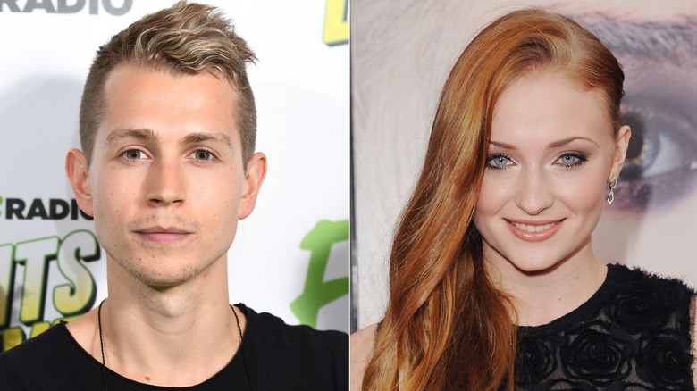 James McVey; Sophie Turner smiling