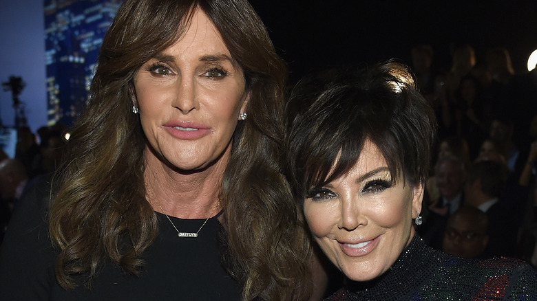 Caitlyn and Kris Jenner pose together