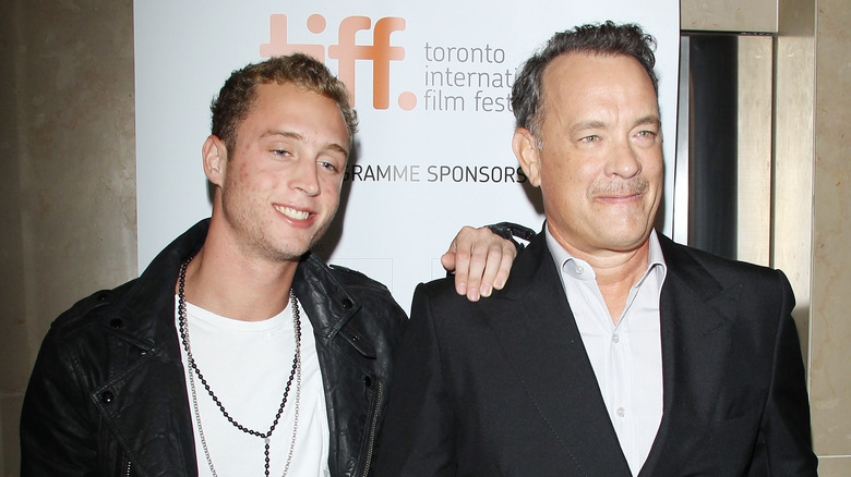 Chet Hanks and Tom Hanks at an event