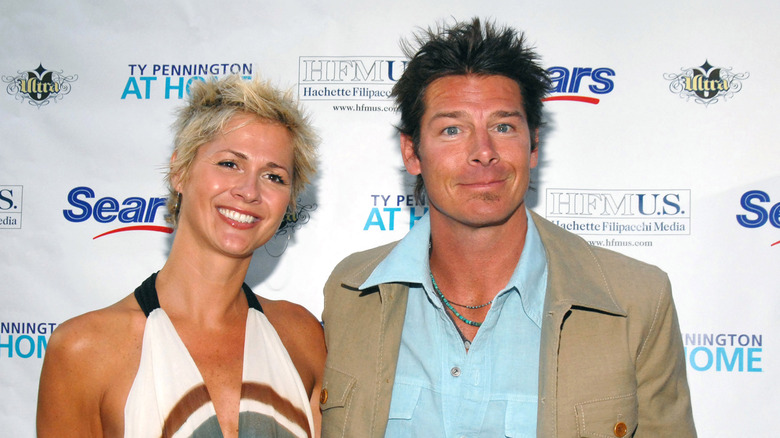 Andrea Bock and Ty Pennington attending event