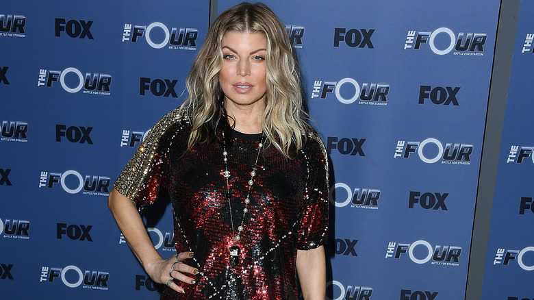 Fergie posing
