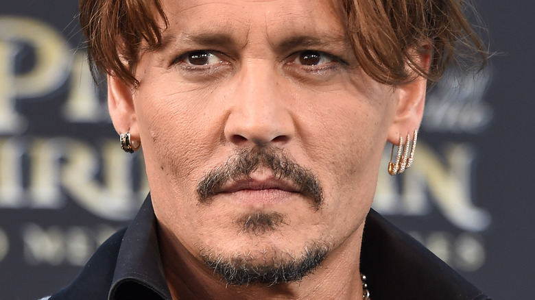 Johnny Depp posing