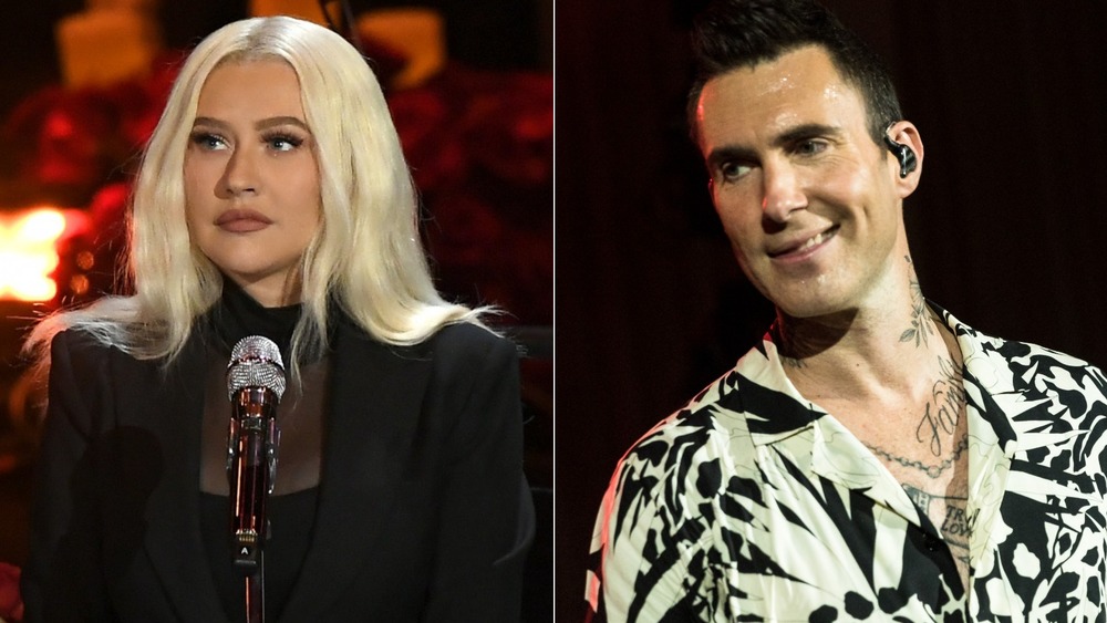 Adam Levine, Christina Aguilera 