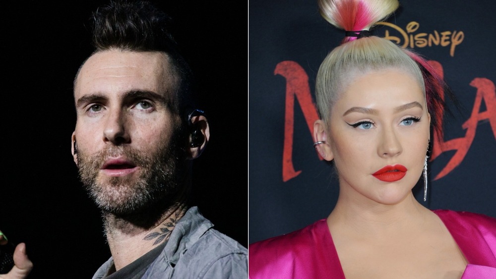 Adam Levine, Christina Aguilera 