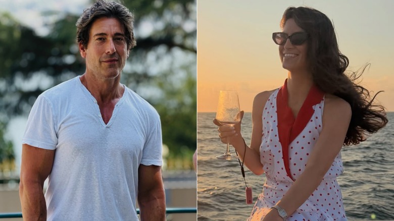 Side by side of David Muir and Kaitlan Collins' Instagram pictures.