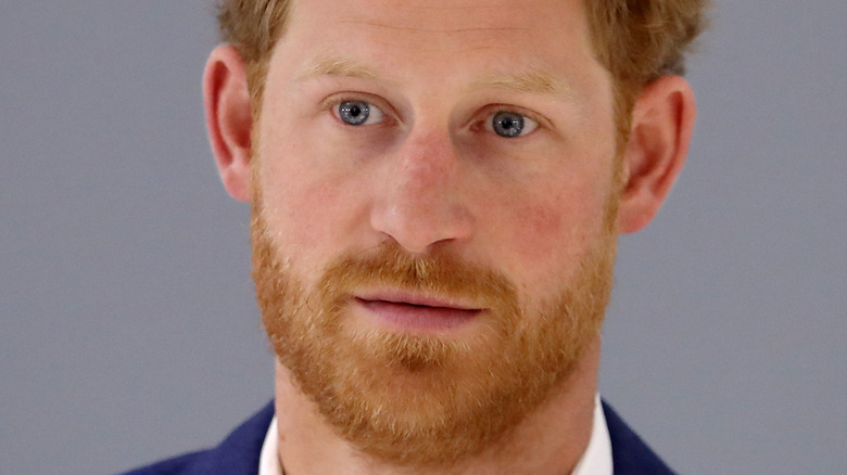 Prince Harry looking spacey 