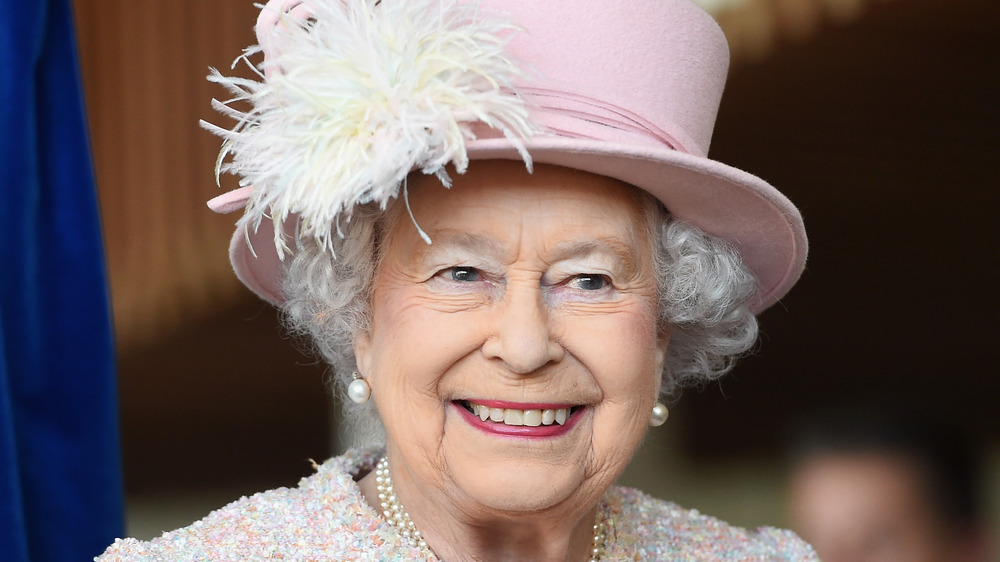 Queen Elizabeth II smiling