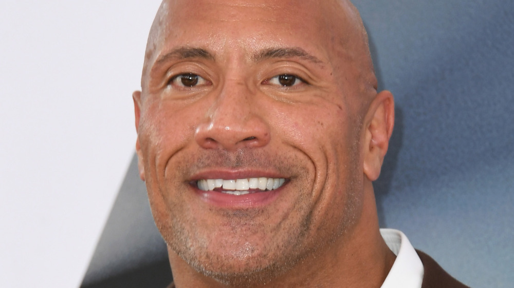 Dwayne Johnson smiling