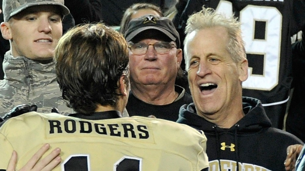 Ed Rodgers congratulates Jordan Rodgers
