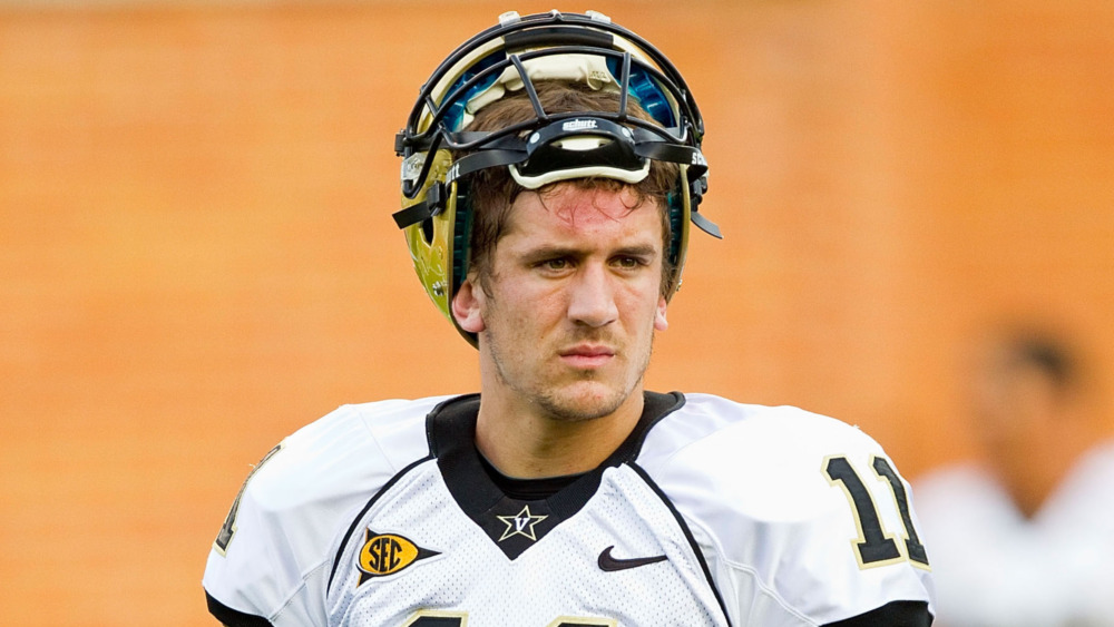 Jordan Rodgers on the field for the Vanderbilt Commodores 