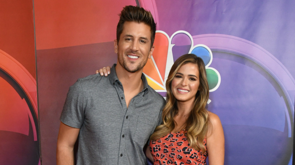 Jordan Rodgers and JoJo Fletcher smiling