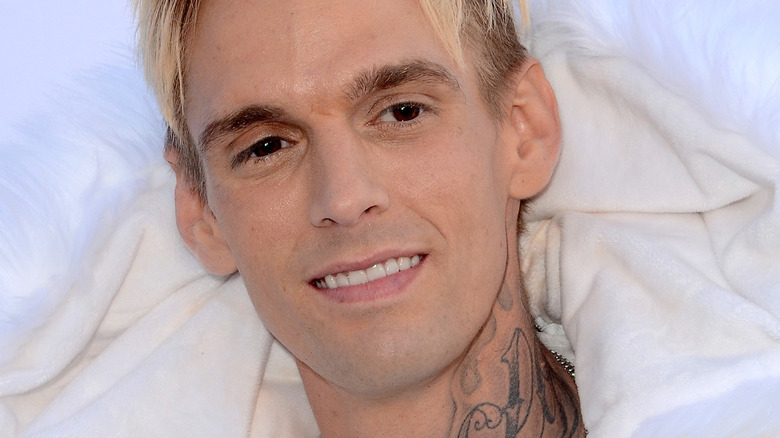 Aaron Carter smiling