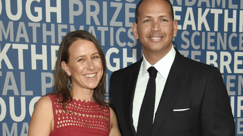 Anne Wojcicki and Alex Rodriguez smiling
