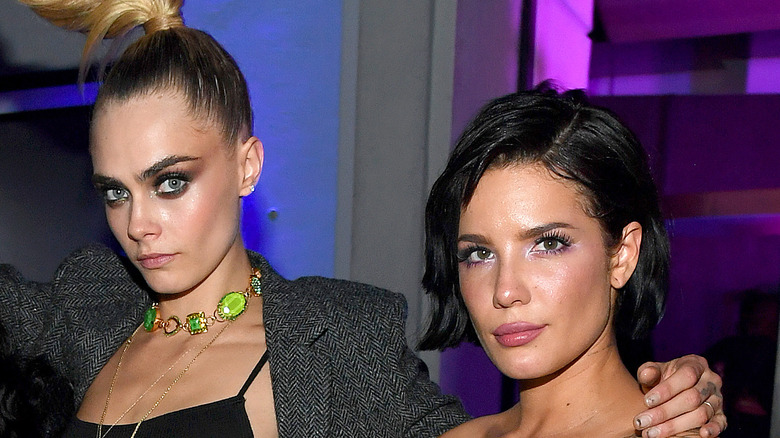 Cara Delevingne and Halsey together