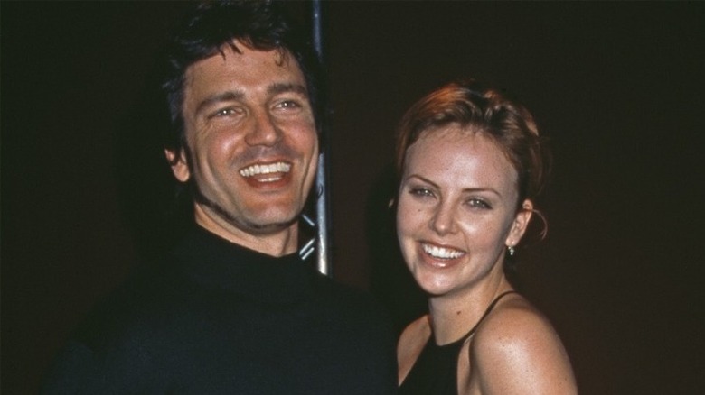 Stephan Jenkins and Charlize Theron smiling together