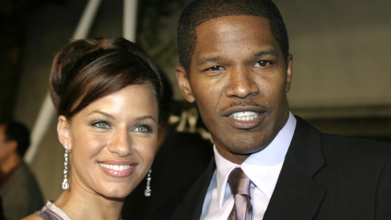 Leila Arcieri posing with Jamie Foxx