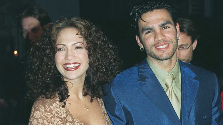 Jennifer Lopez and Ojani Noa smiling