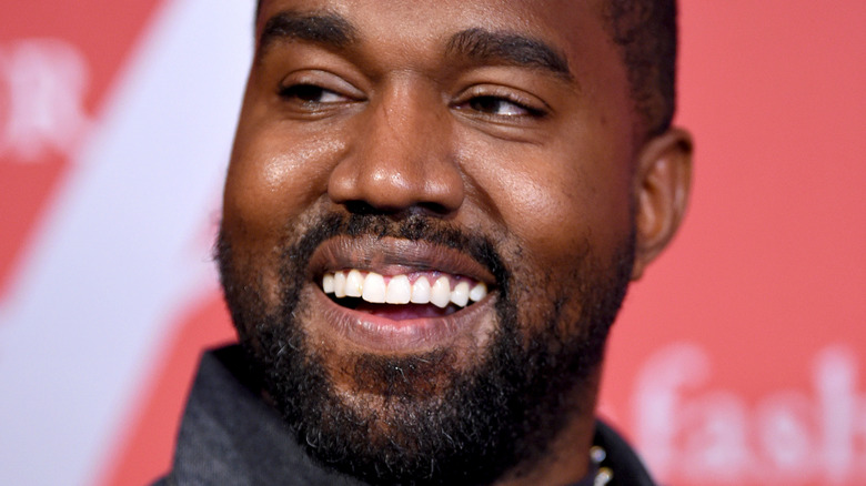 Kanye West smiling