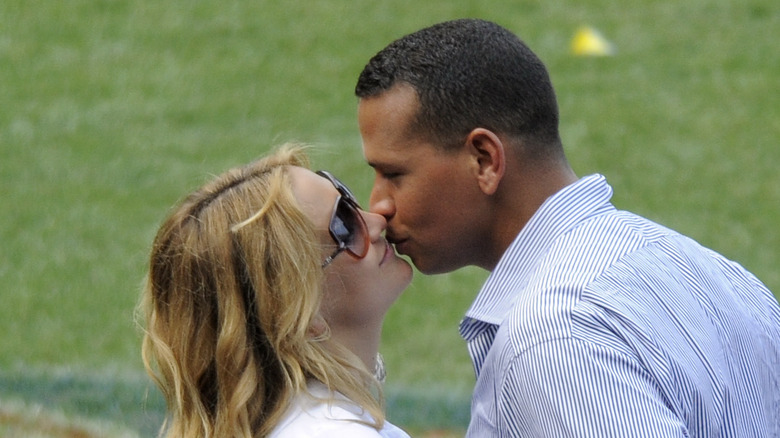 Kate Hudson and Alex Rodriguez at Yankees Family picnic day 2009