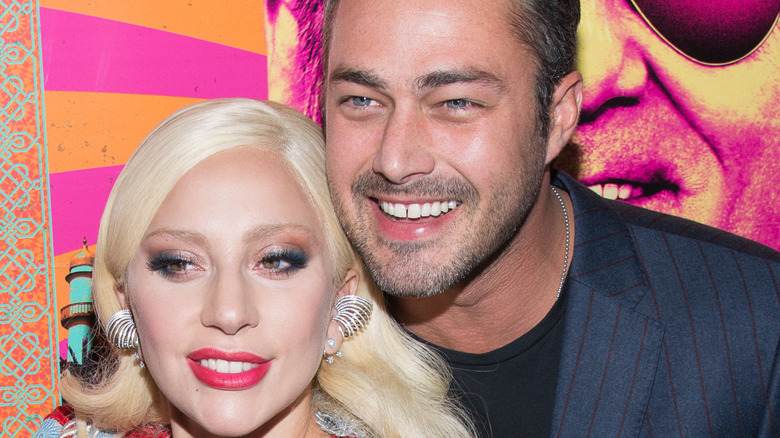 Lady Gaga and Taylor Kinney at movie premiere