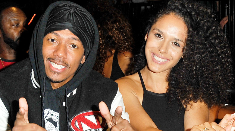 Nick Cannon, Brittany Bell smiling