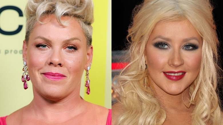 Pink and Christina Aguilera