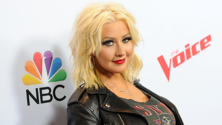 Christina Aguilera on red carpet