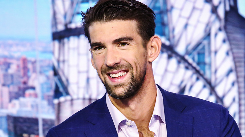 Michael Phelps on a talk show