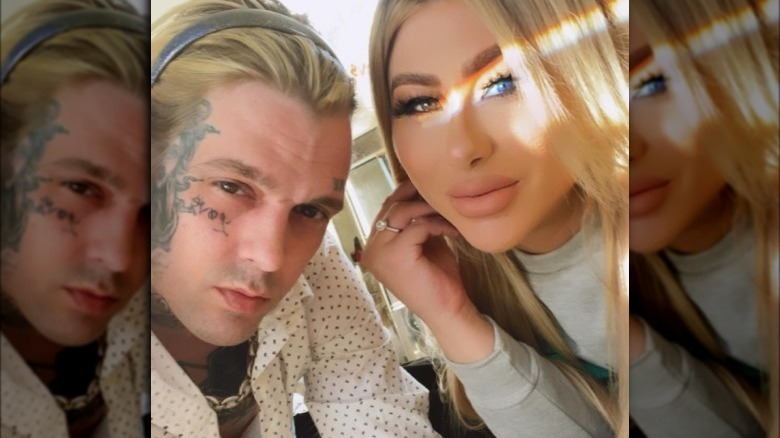 Aaron Carter Melanie Martin selfie 