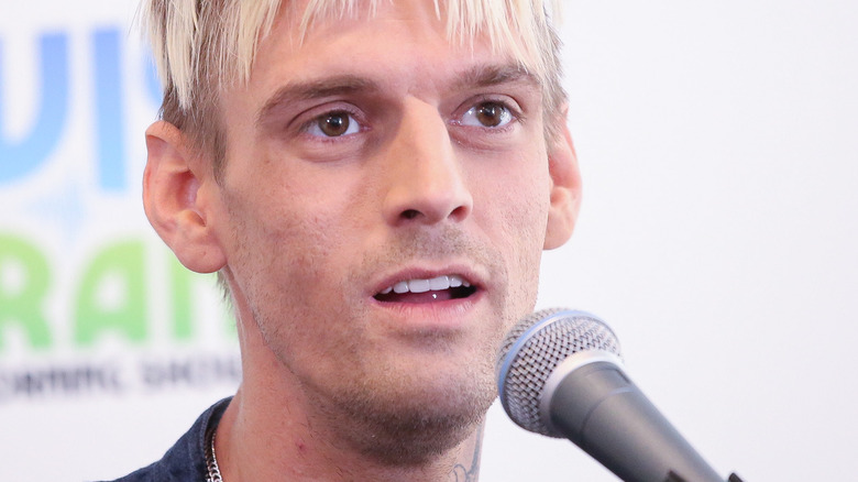 Aaron Carter performing