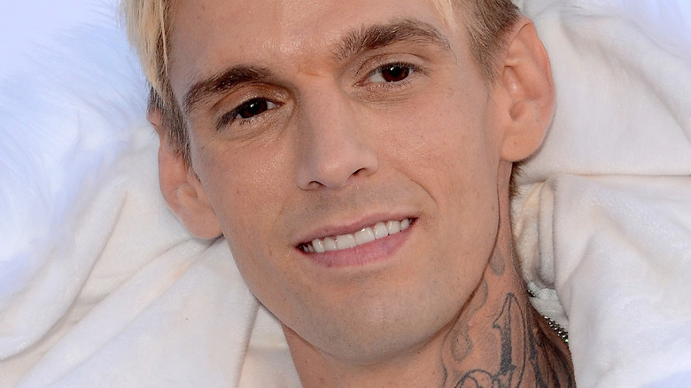 Aaron Carter smiling